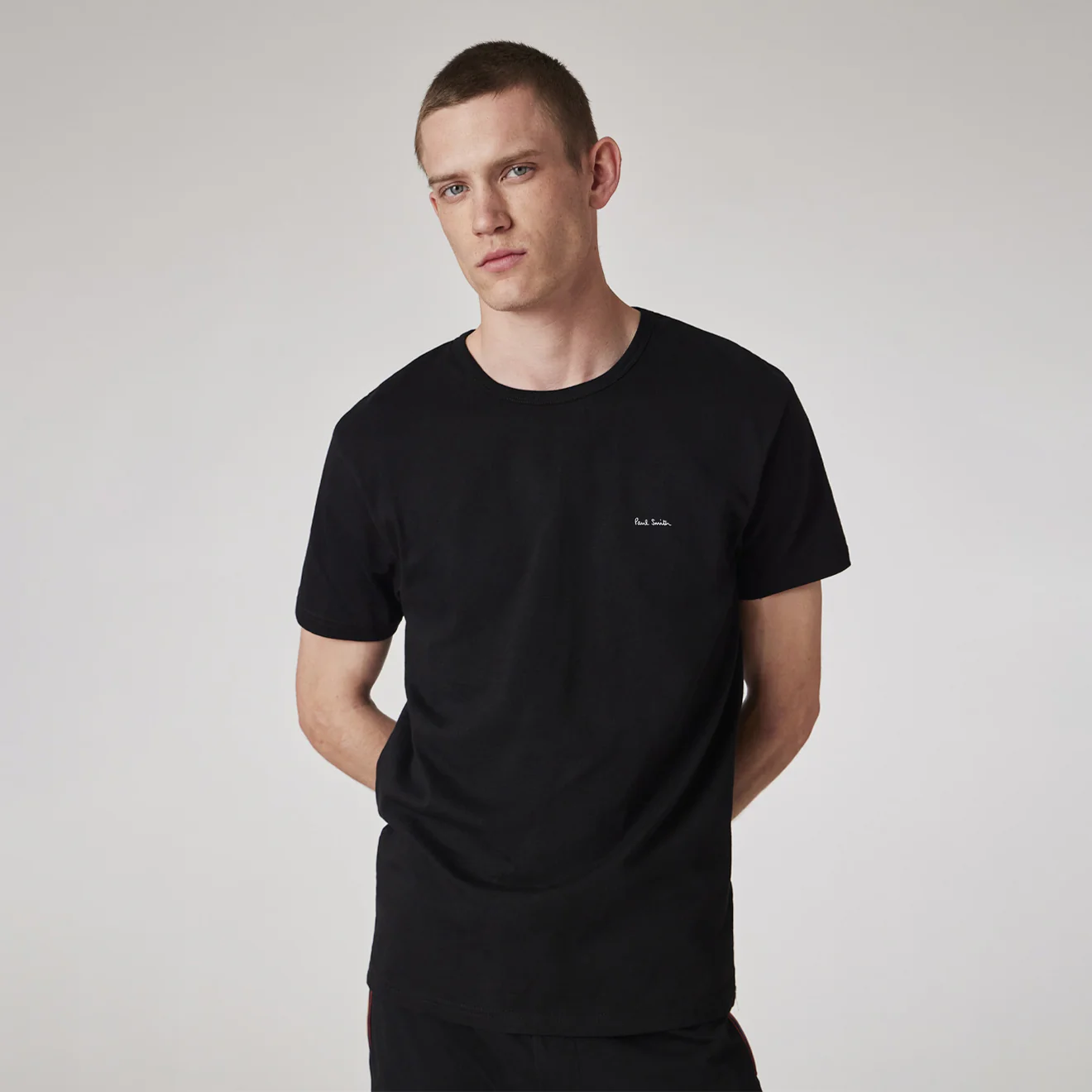 Paul Smith Logo Organic Cotton Lounge T-Shirts Three Pack Black - Image 4