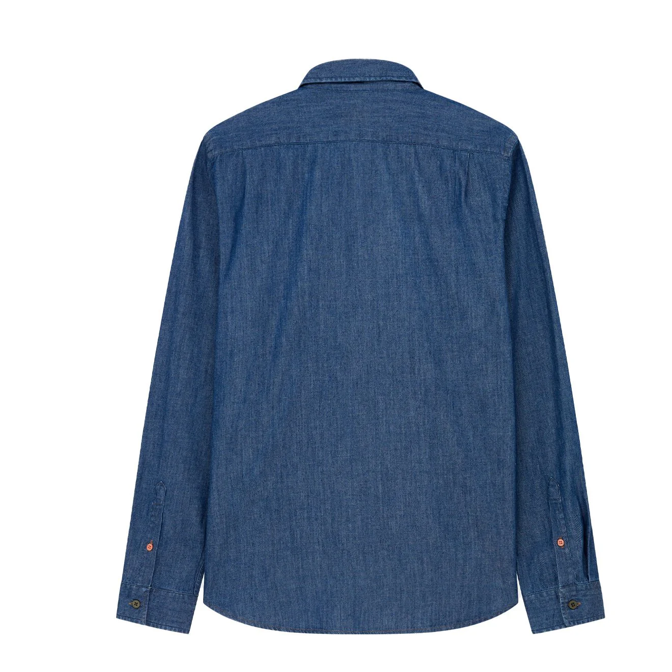 Paul Smith Mens Tailored-Fit Rinse Denim Shirt Rinse Denim - Image 2