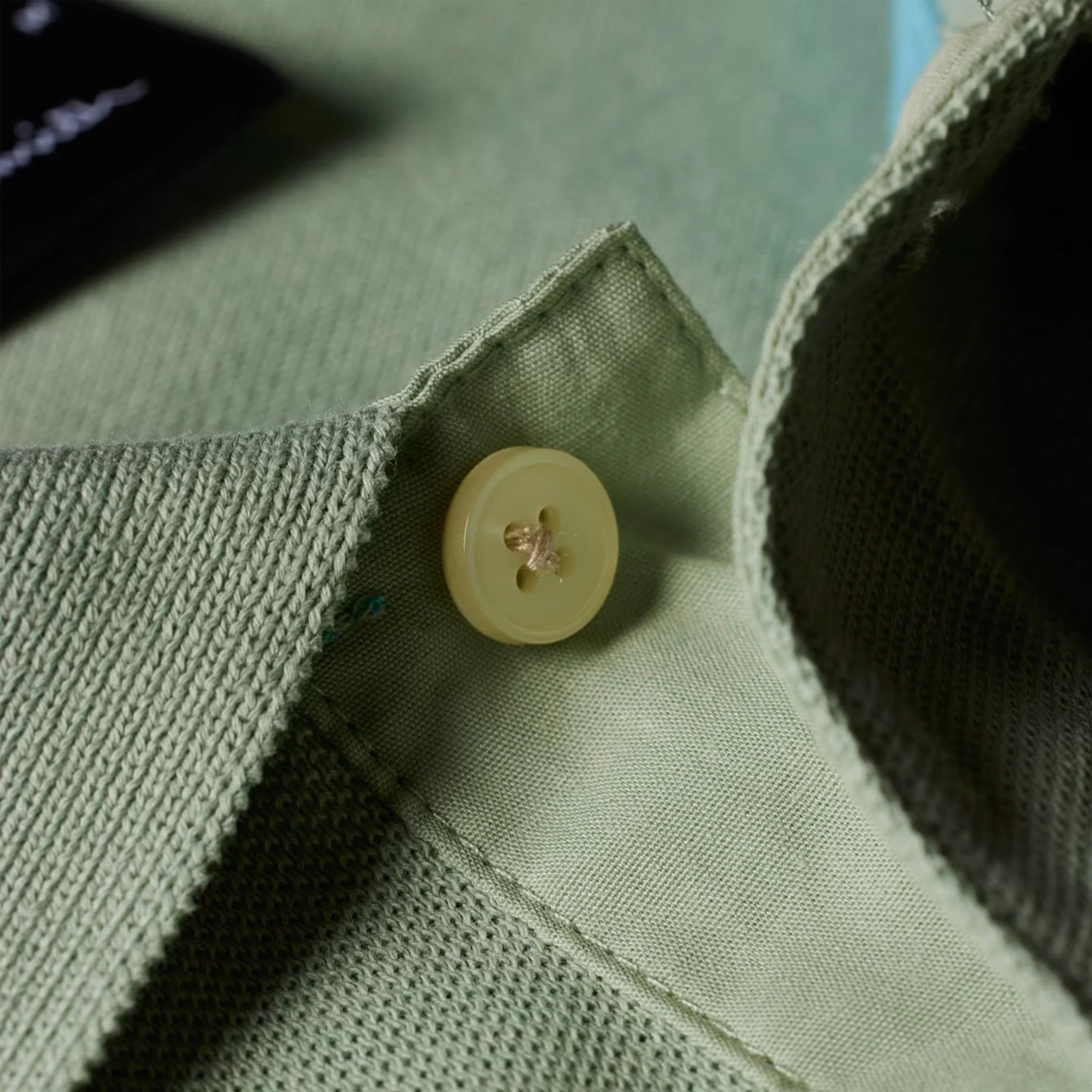 Paul Smith Organic Cotton Zebra Polo Shirt Sage Green - Image 6
