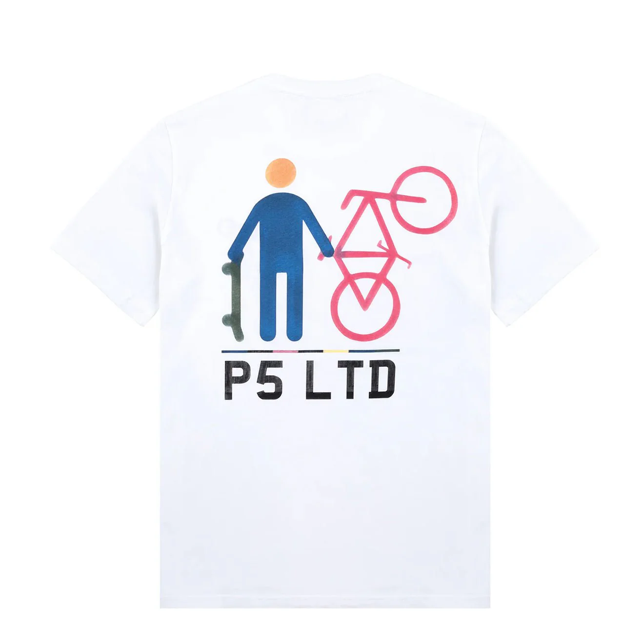 Paul Smith P5 Ltd Bike T-Shirt White - Image 2