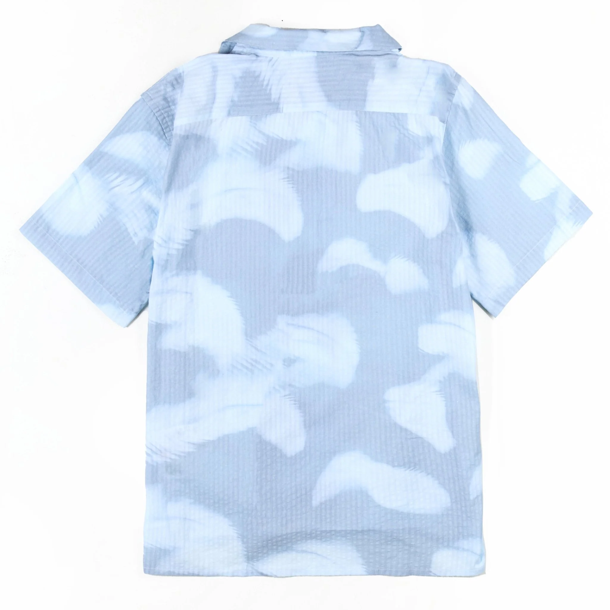 Paul Smith Palm Shadow Short-Sleeve Shirt Light Blue - Image 2