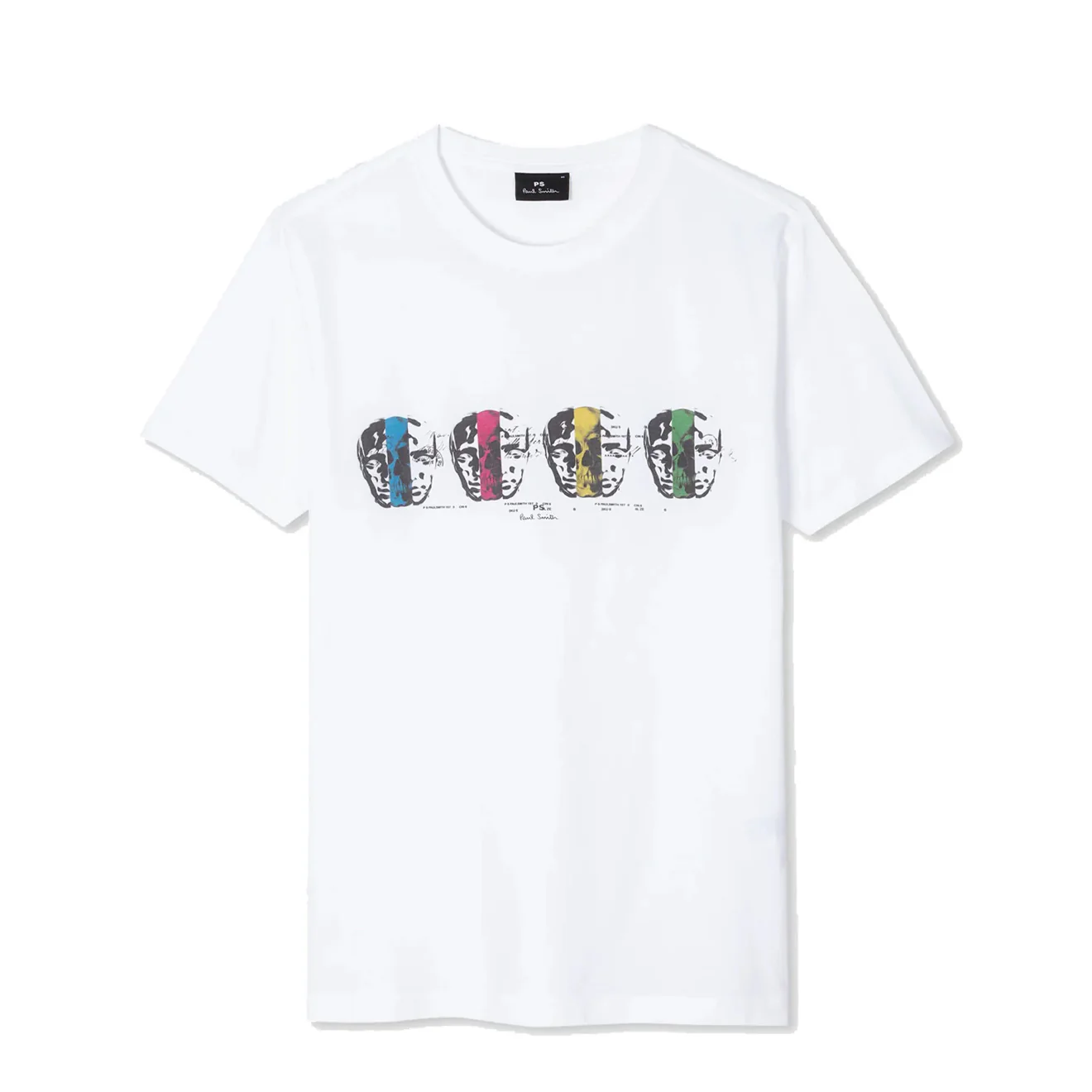 Paul Smith Reg Fit Opposite Skull Print T-Shirt White