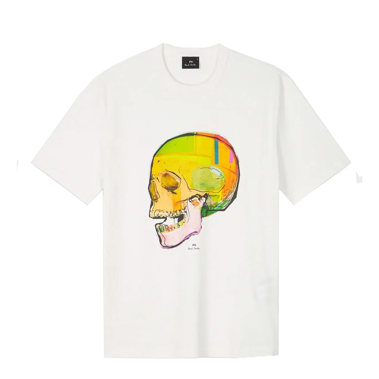 Paul Smith Skull Sketch Print T-Shirt White