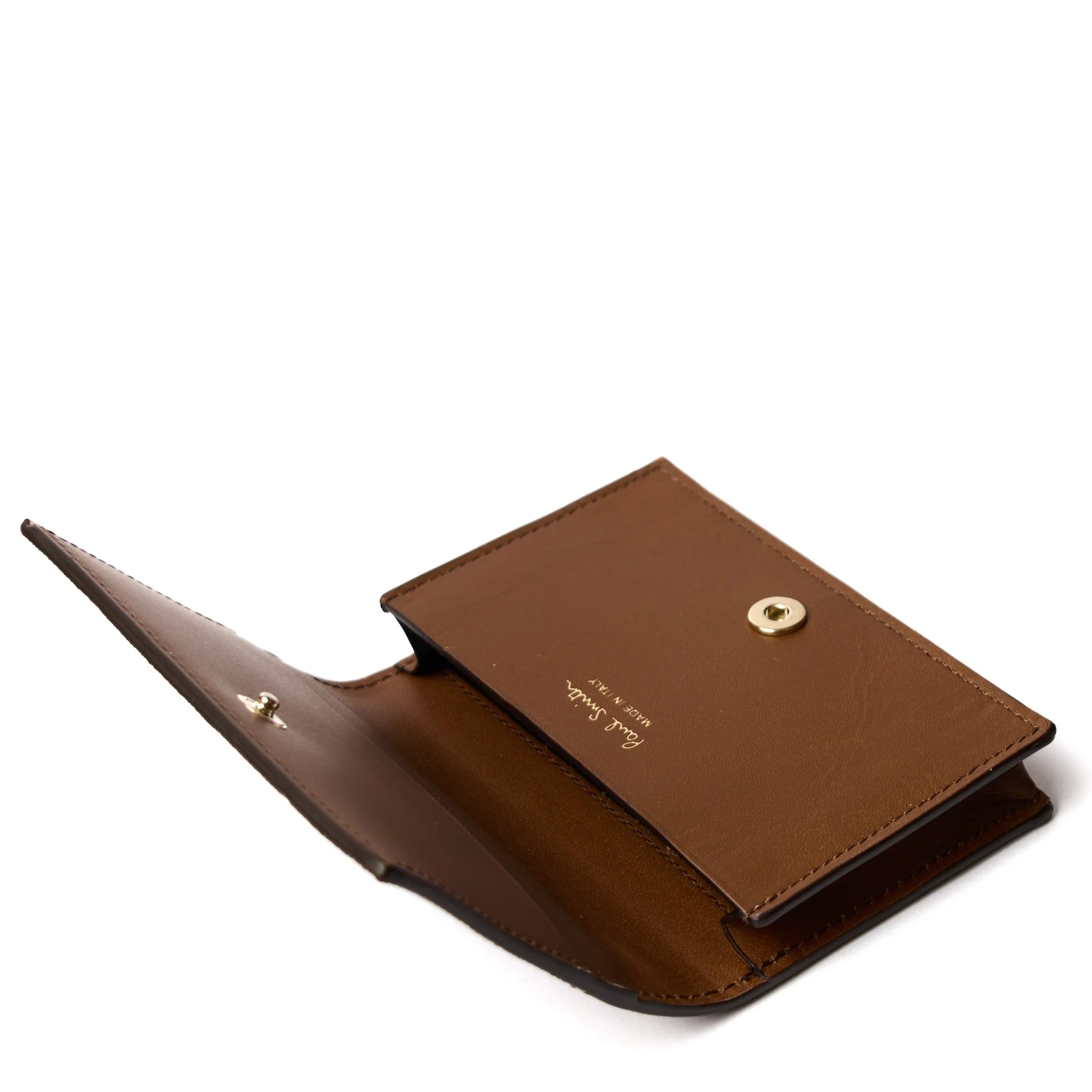 Paul Smith Wallet Fold Over Card Holder Brown - Image 4