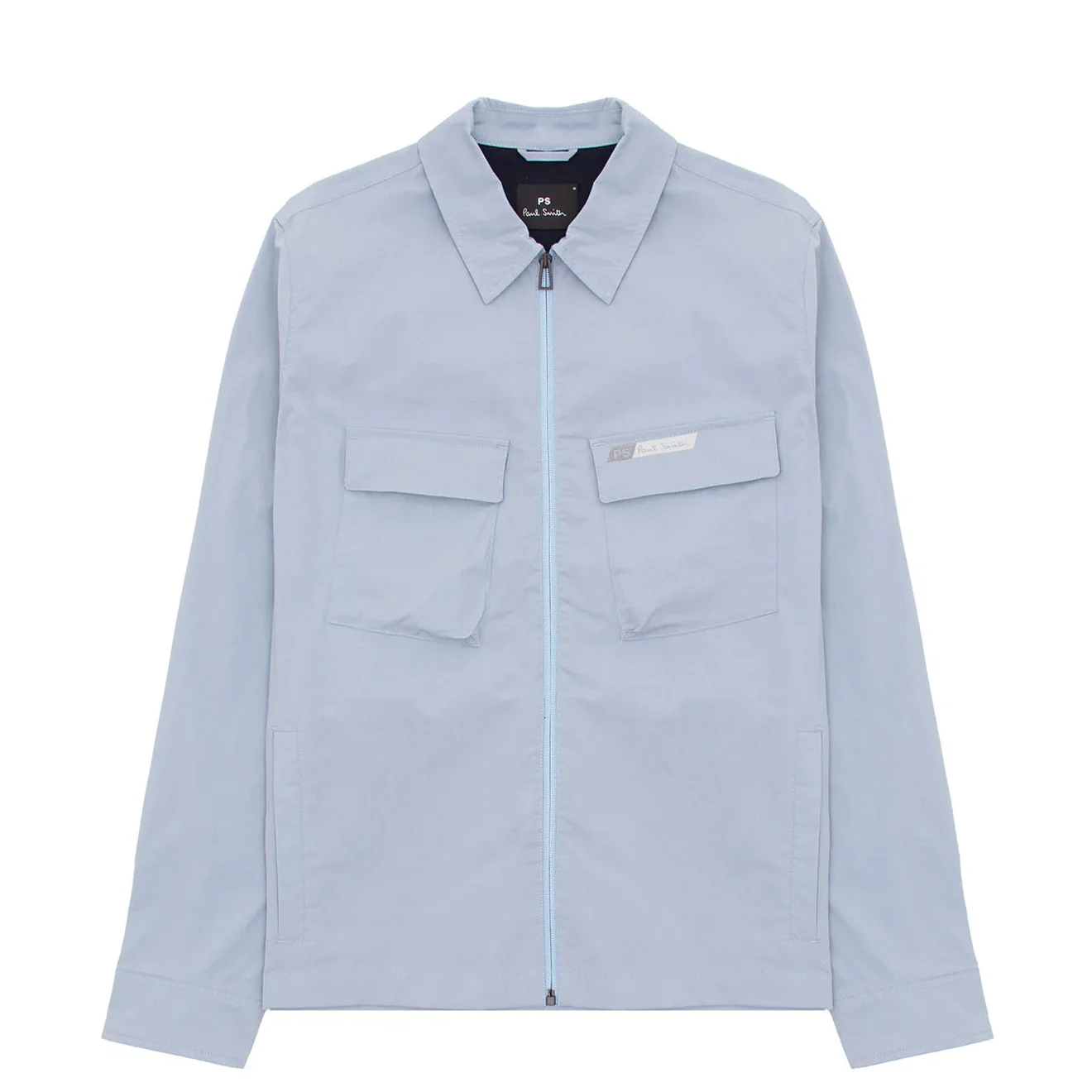 Paul Smith Zip Overshirt Light Blue