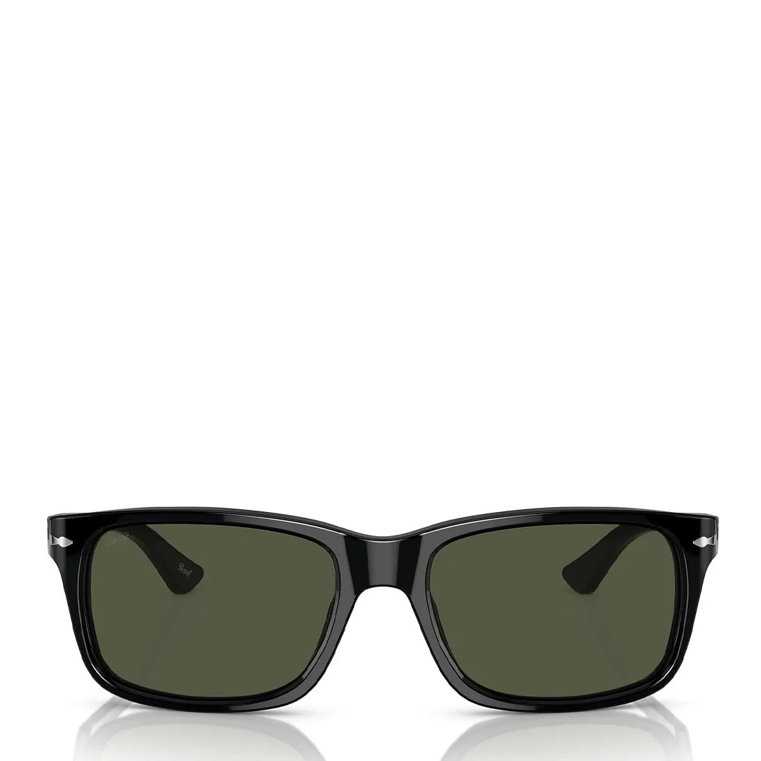 Persol 0PO3048S 900058 58 Sunglasses Black / Green Polarized