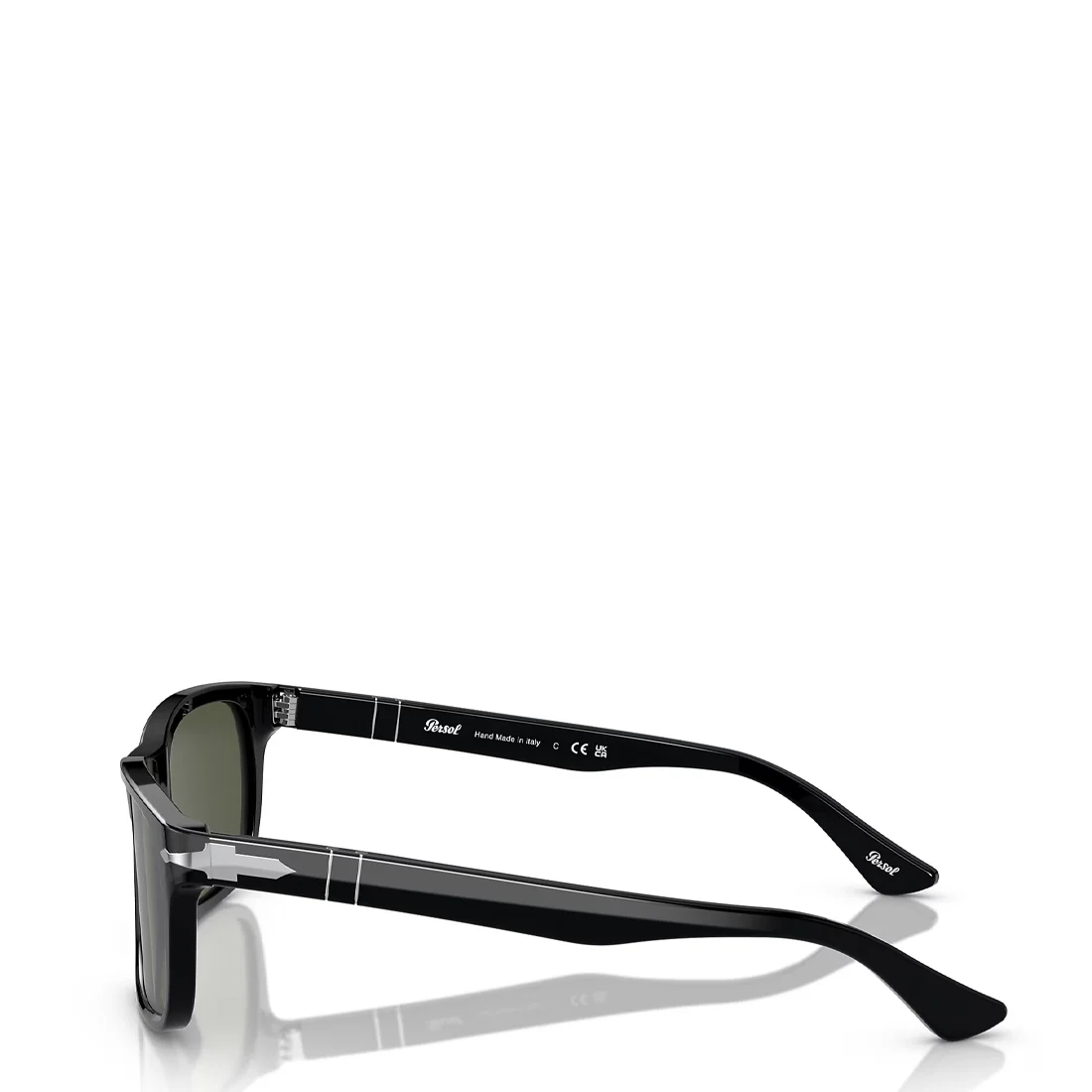 Persol 0PO3048S 900058 58 Sunglasses Black / Green Polarized - Image 3
