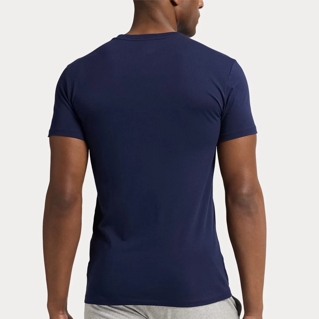 Polo Ralph Lauren 3-Pack S/S Crew Undershirt Navy / Barclay Heather / White - Image 5
