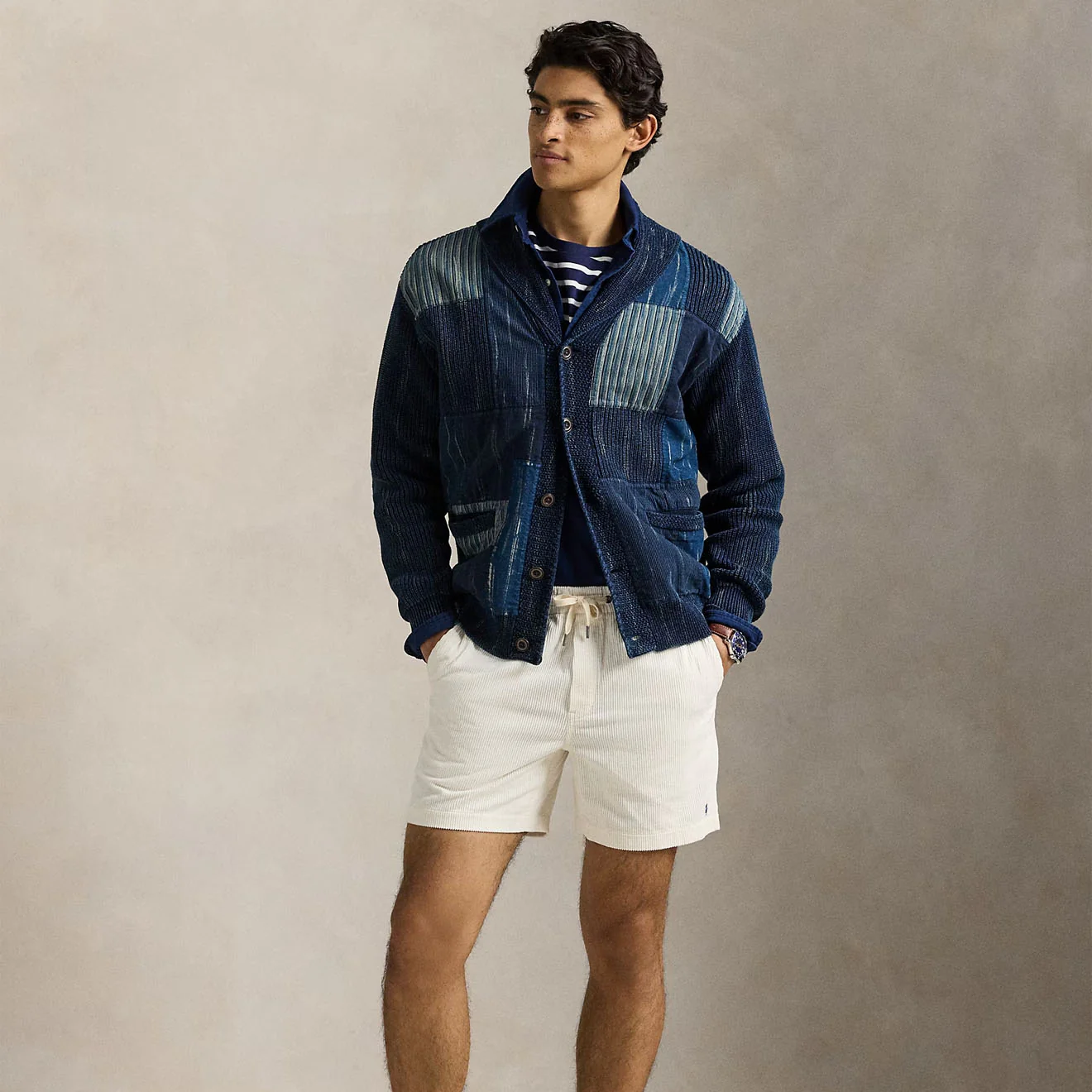 Polo Ralph Lauren 6 Inch Prepster Corduroy Short White - Image 2