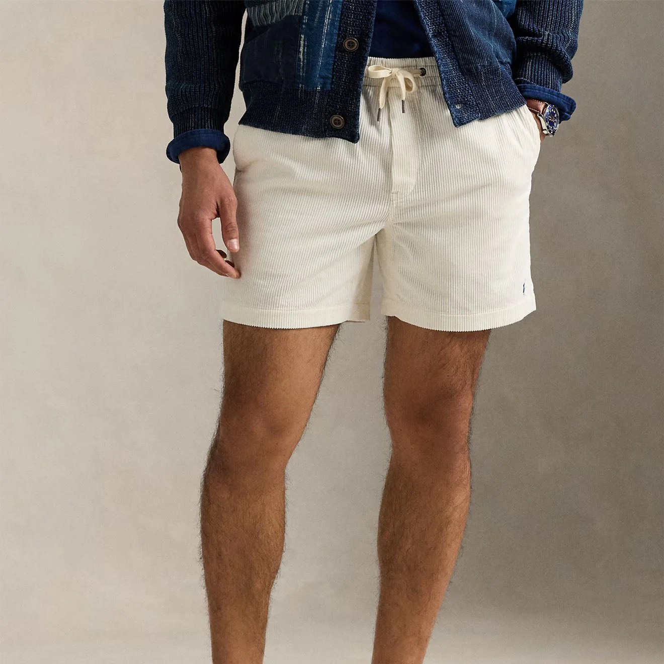 Polo Ralph Lauren 6 Inch Prepster Corduroy Short White - Image 3