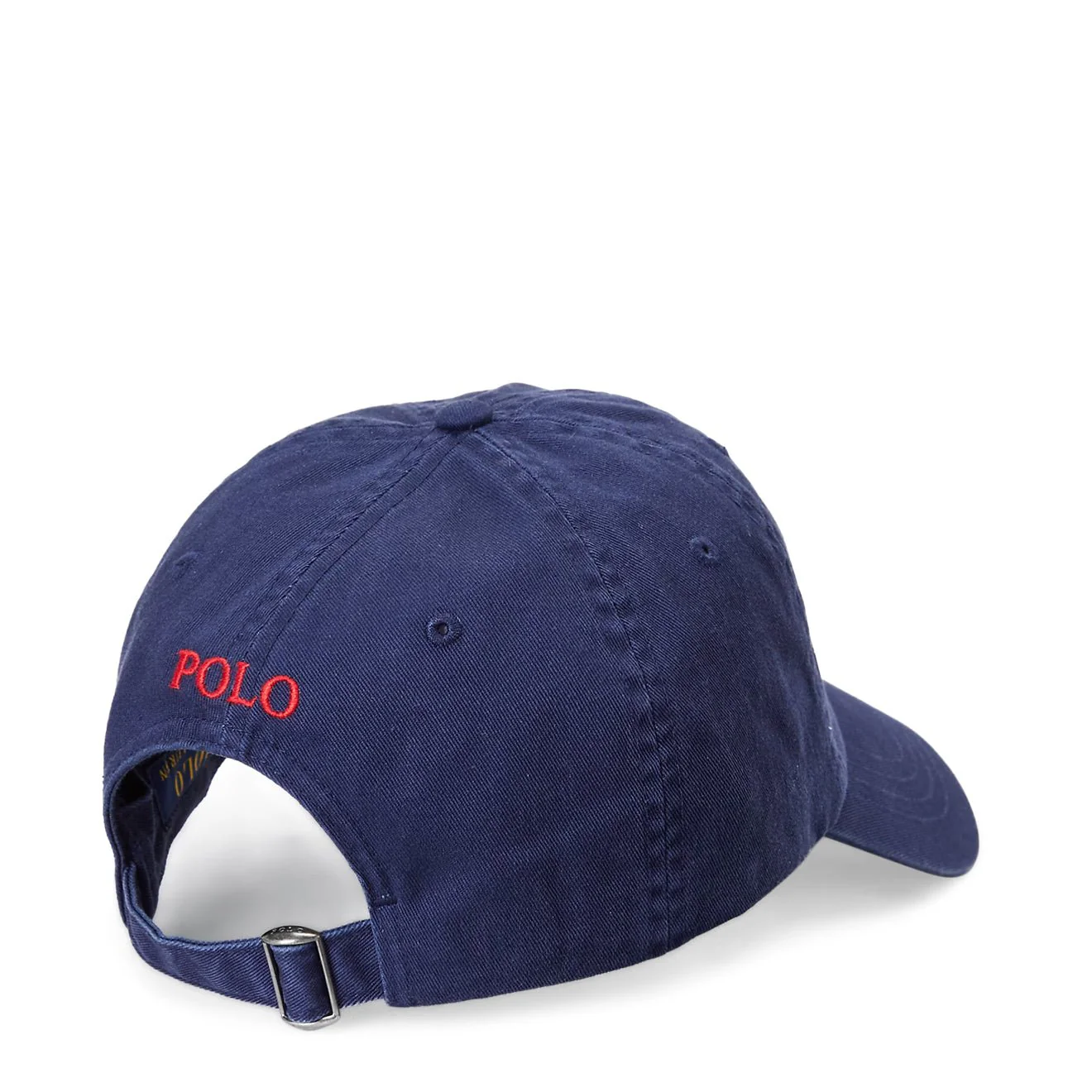 Polo Ralph Lauren Cotton Chino Baseball Cap Newport Navy/Red - Image 2