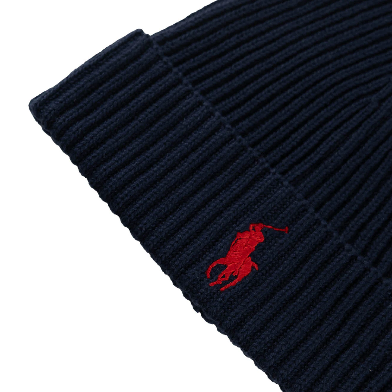 Polo Ralph Lauren Cotton CWE Beanie Hunter Navy - Image 3