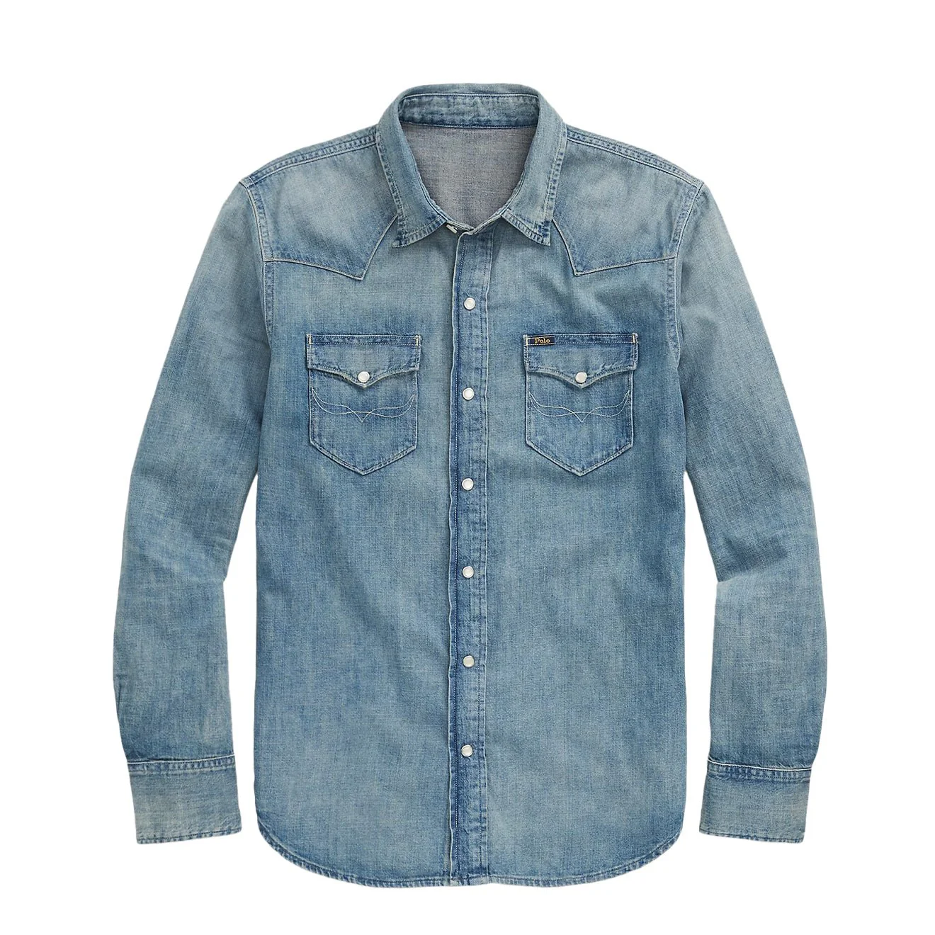 Polo Ralph Lauren Slub Denim Western Shirt RL Western