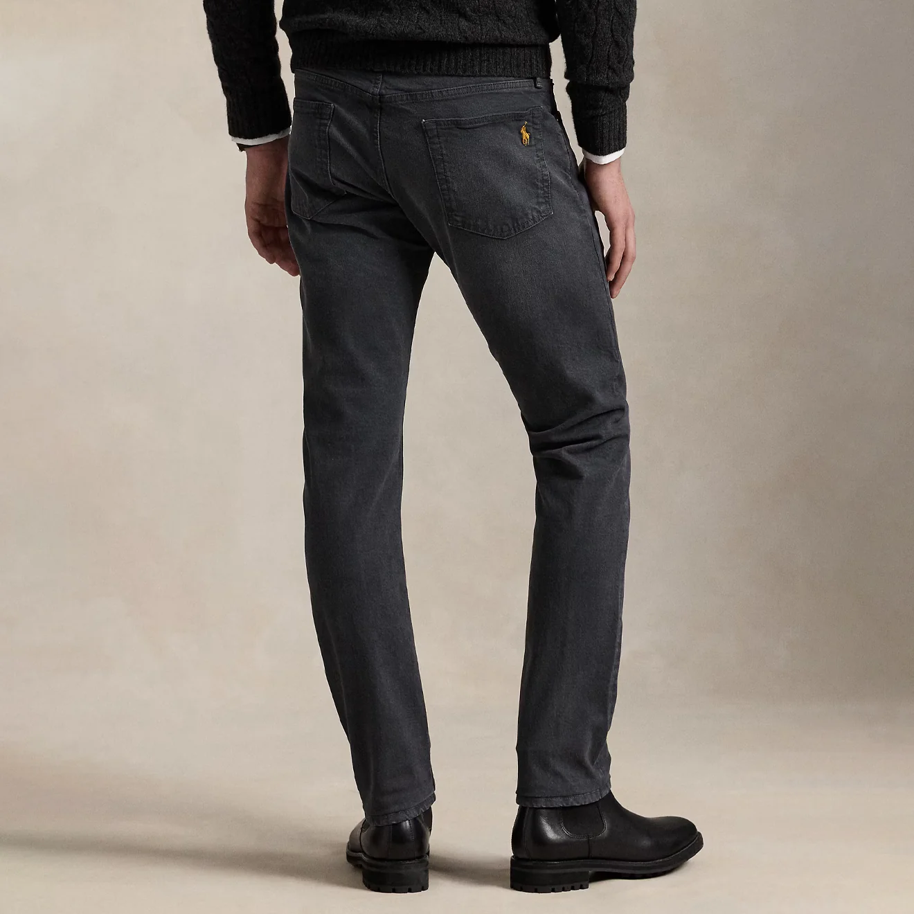 Polo Ralph Lauren Sullivan Slim Polo Pony Stretch Jean Mechanic Grey - Image 4