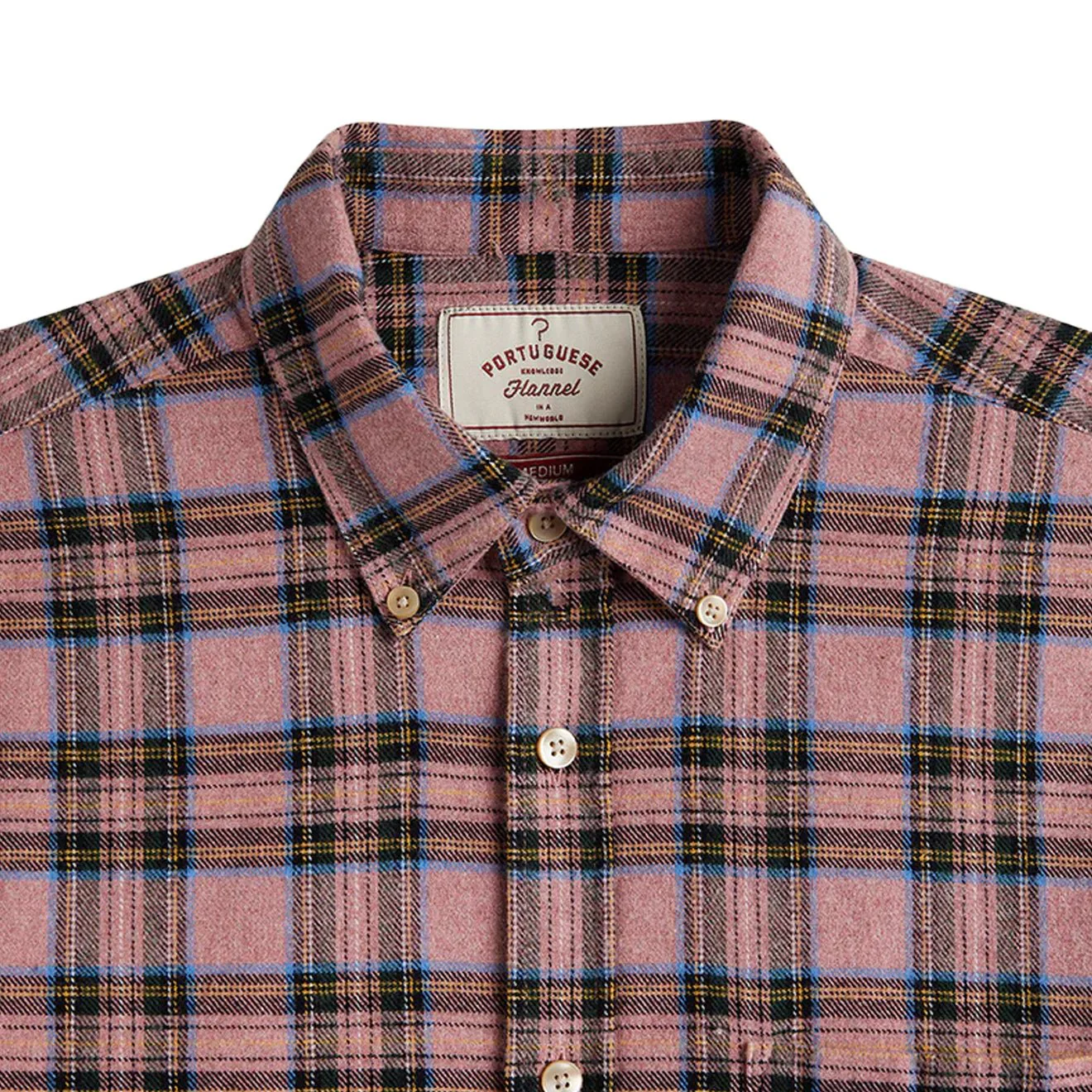 Portuguese Flannel Cais Button Down Pink - Image 2