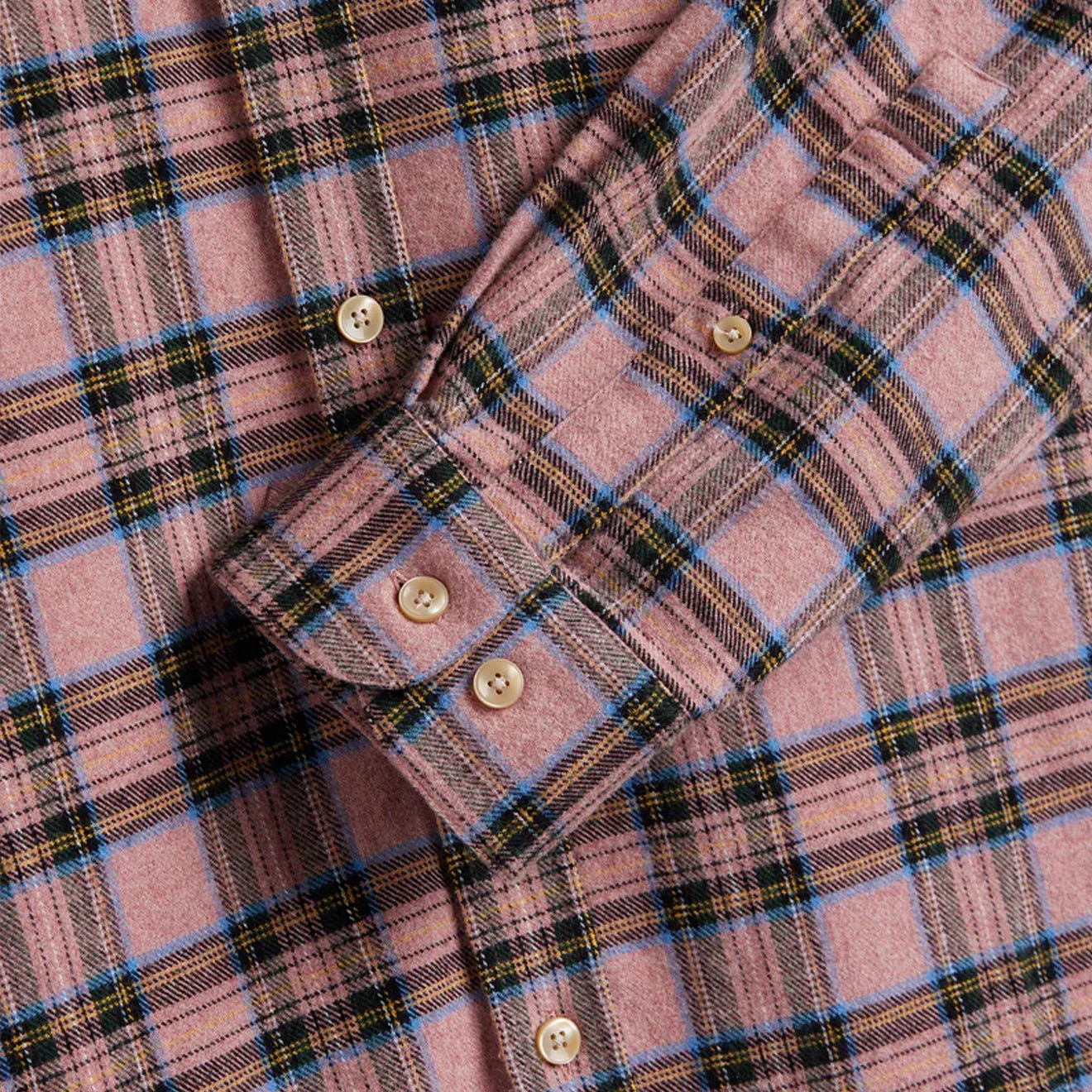 Portuguese Flannel Cais Button Down Pink - Image 3
