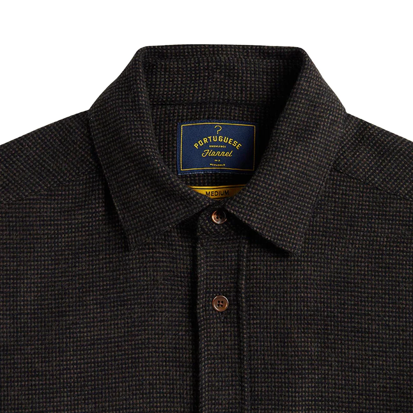 Portuguese Flannel Sounds L/S Shirt Button Down Brown - Image 2