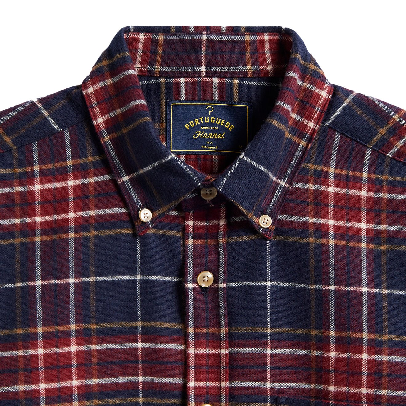 Portuguese Flannel Station Shirt Blue / Red - Image 2