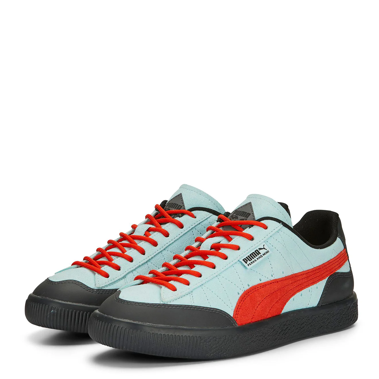 Puma Clyde Rubber PAM Trainer Light Aqua / Warm Earth - Image 2