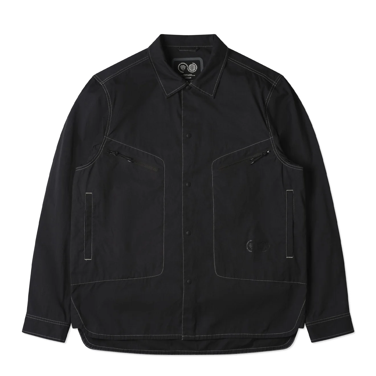 Purple Mountain Observatory L/S Trail Shirt Overshirt Black
