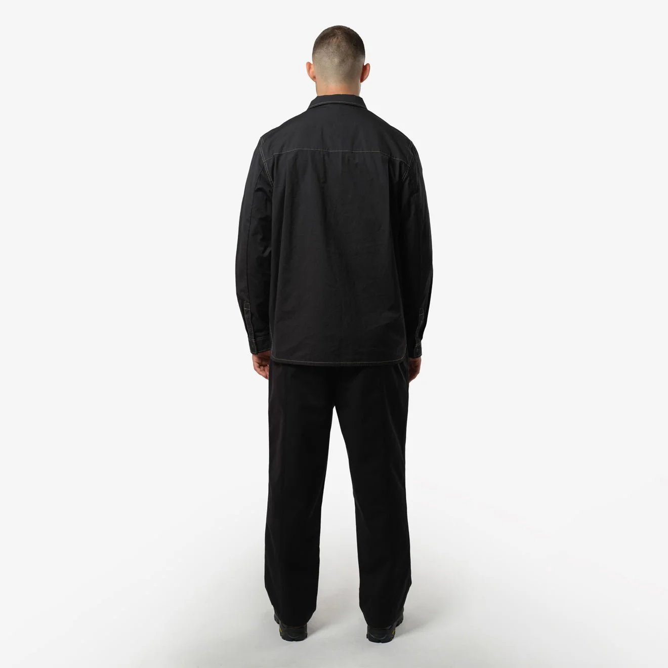 Purple Mountain Observatory L/S Trail Shirt Overshirt Black - Image 4