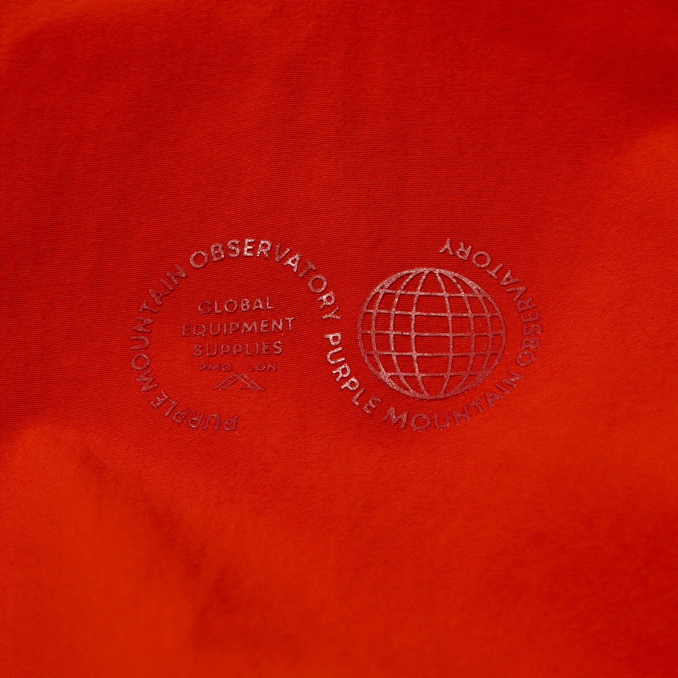Purple Mountain Observatory Climate Hooded Jacket Orange - Image 6
