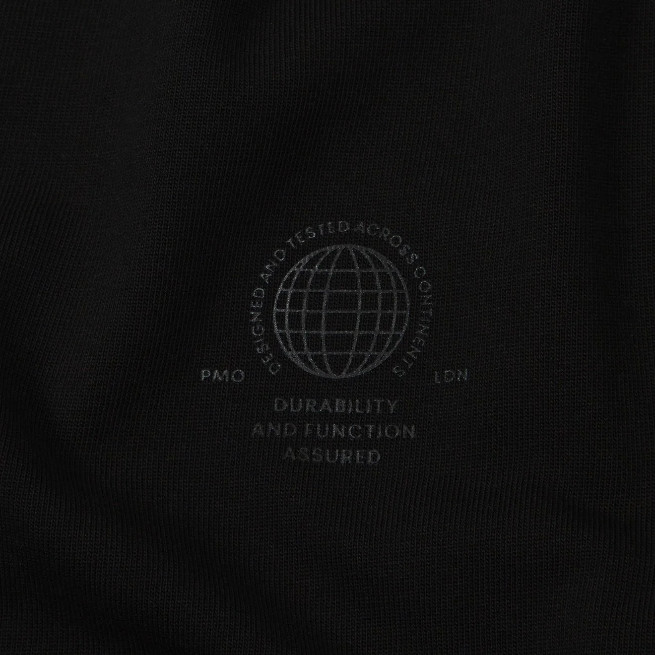 Purple Mountain Observatory Tonal Logo S/S Tee Black - Image 4