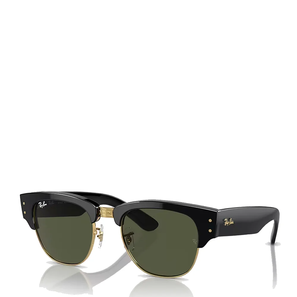 Ray-Ban 0RB0316S 901/31 53 Mega Clubmaster Black on Gold Sunglasses - Image 2