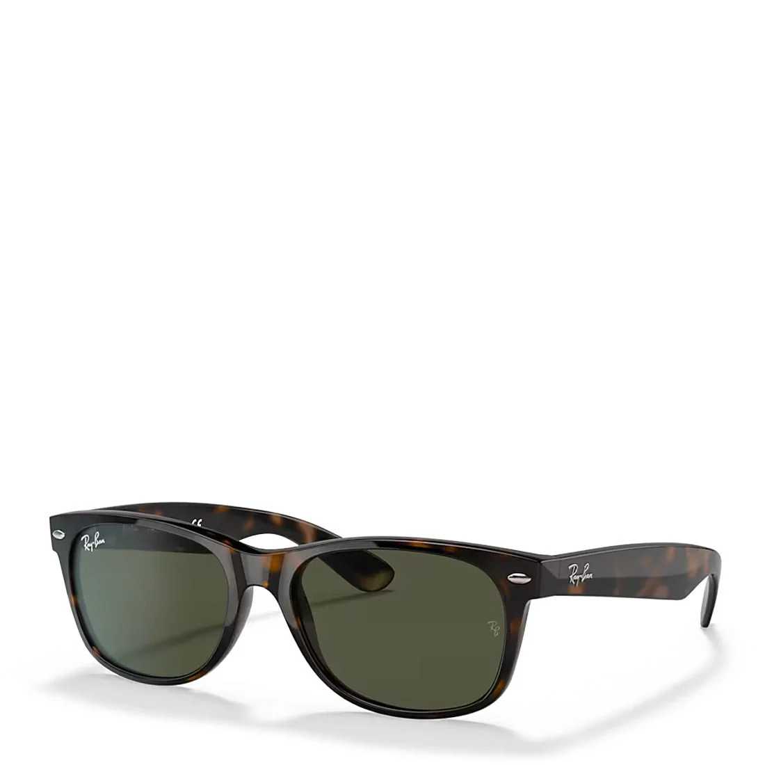 Ray-ban RB2132 902L 55 New Wayfarer Classic Sunglasses Polished Tortoise - Image 2