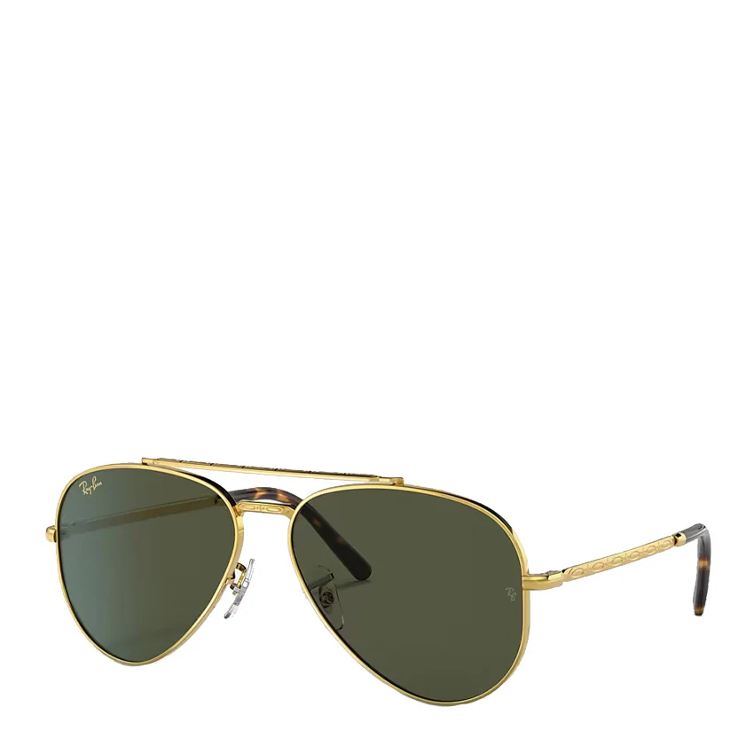 Ray-Ban RB3625 135 58 New Aviator Sunglasses Legend Gold / Green - Image 2