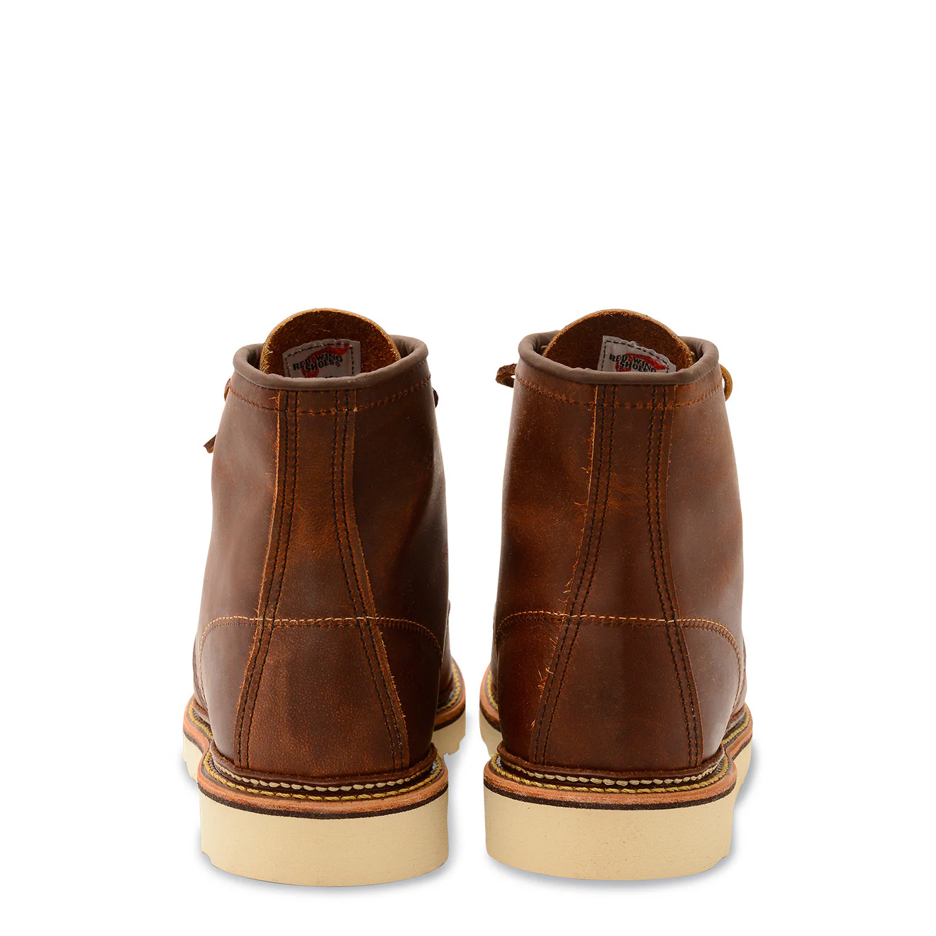 Red Wing Classic 6 Inch Moc Toe Boots Copper Rough and Tough - Image 4