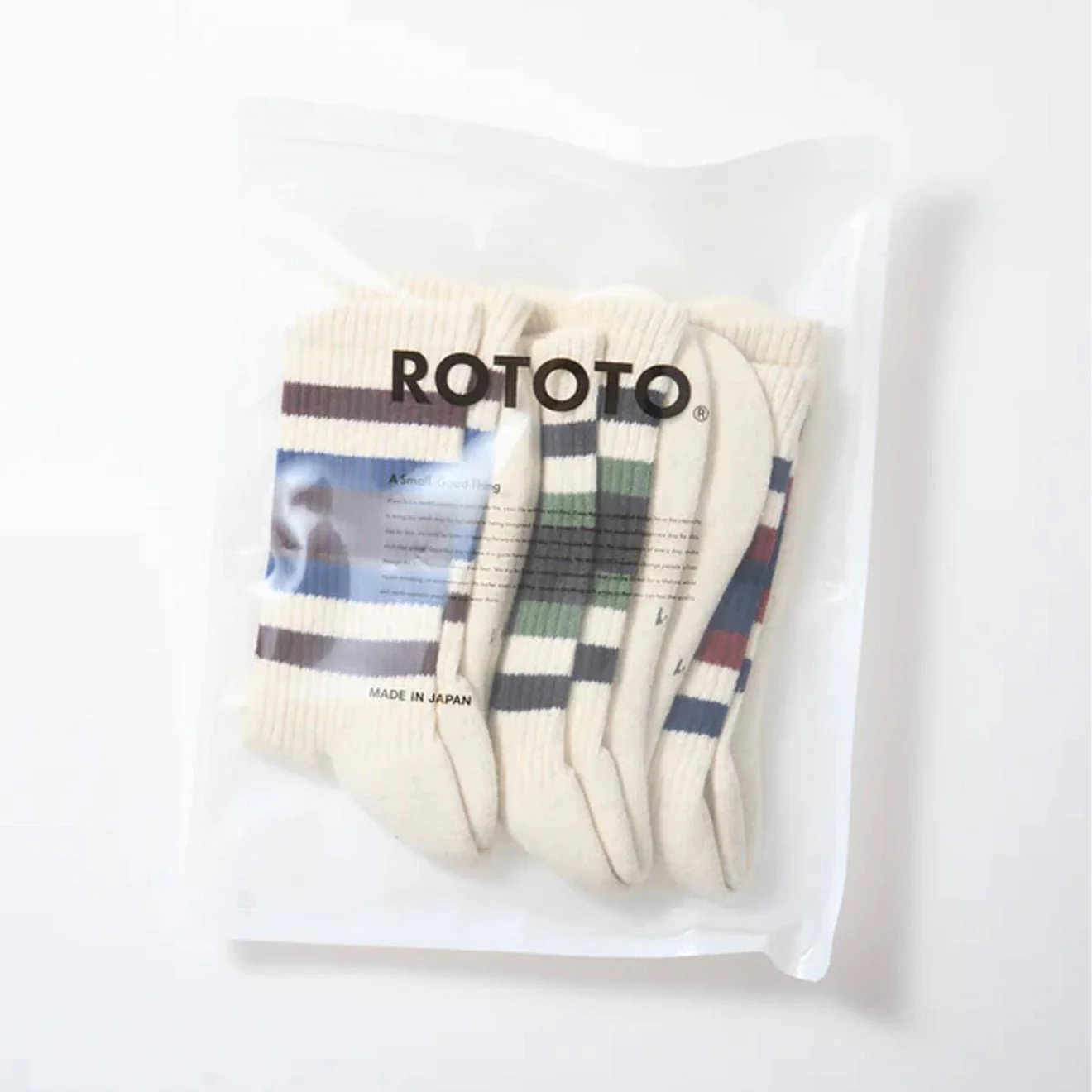 ROTOTO 3 Pack Everyday Athletic Socks Pack B Multi - Image 2