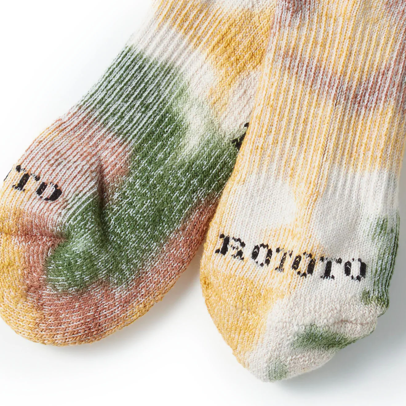 Rototo Tie-Dye Sock Green / Gold / Brown - Image 3