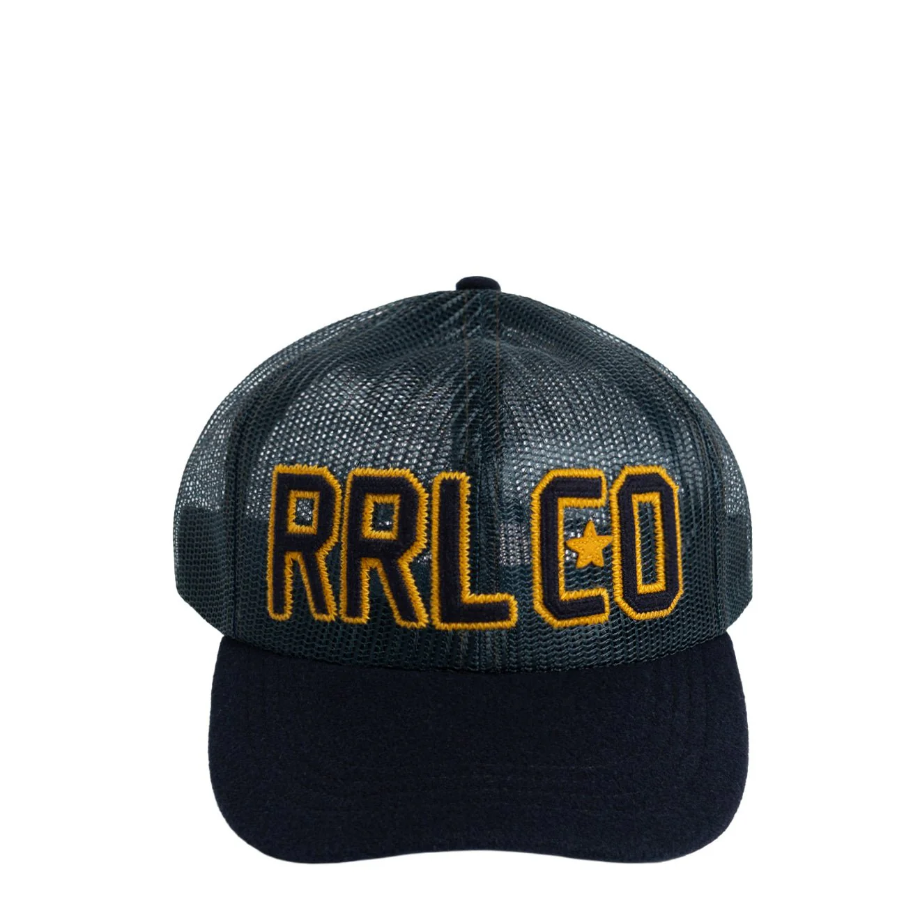 RRL By Ralph Felt-Bill Mesh Trucker Cap Navy