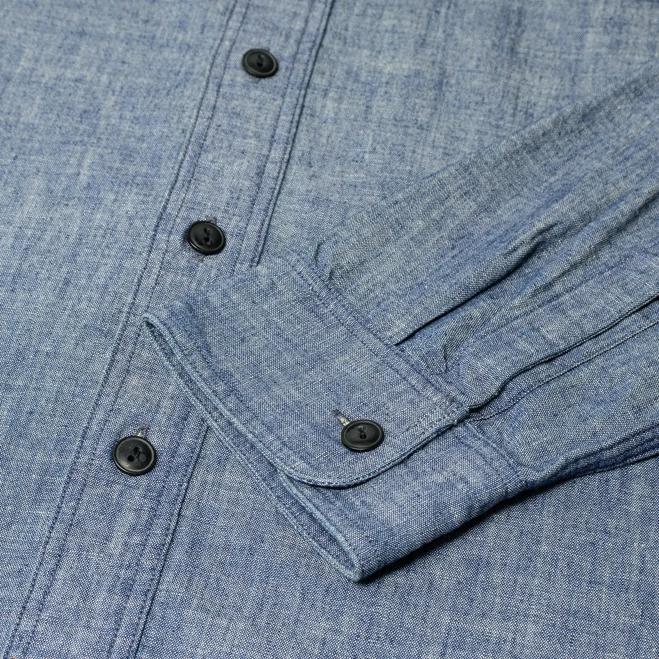 RRL by Ralph Lauren Cameron Workshirt Chambray L/S Rinse - Image 5