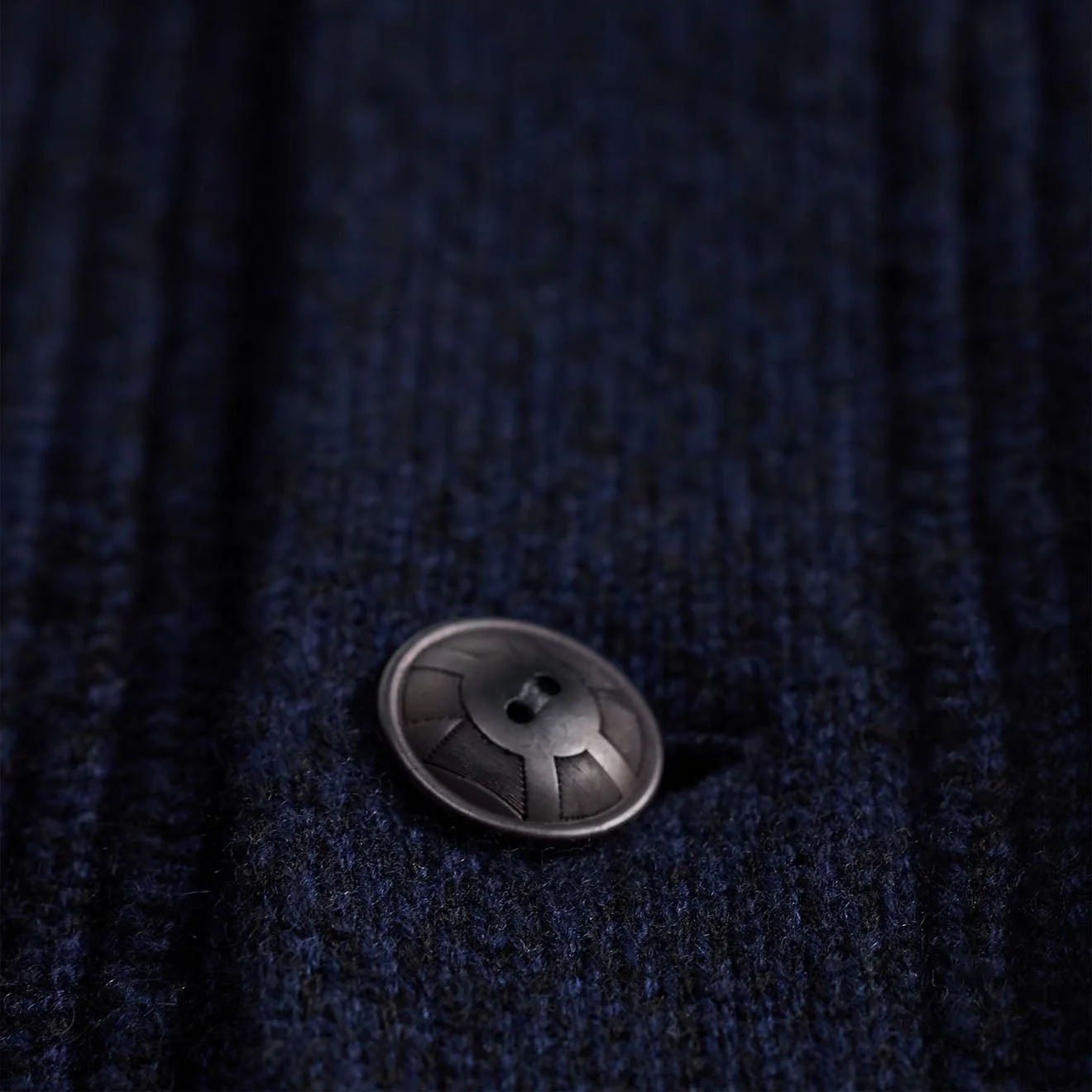 RRL By Ralph Lauren Cashmere Shawl-Collar Cardigan Navy Heather - Image 4