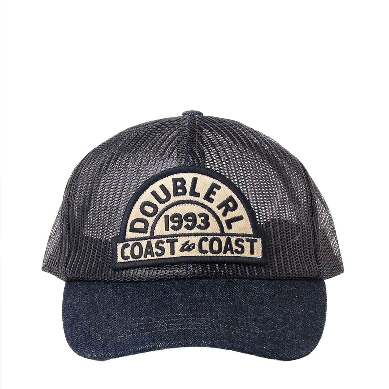 RRL By Ralph Lauren Denim-Bill Mesh Trucker Cap Navy - Image 2