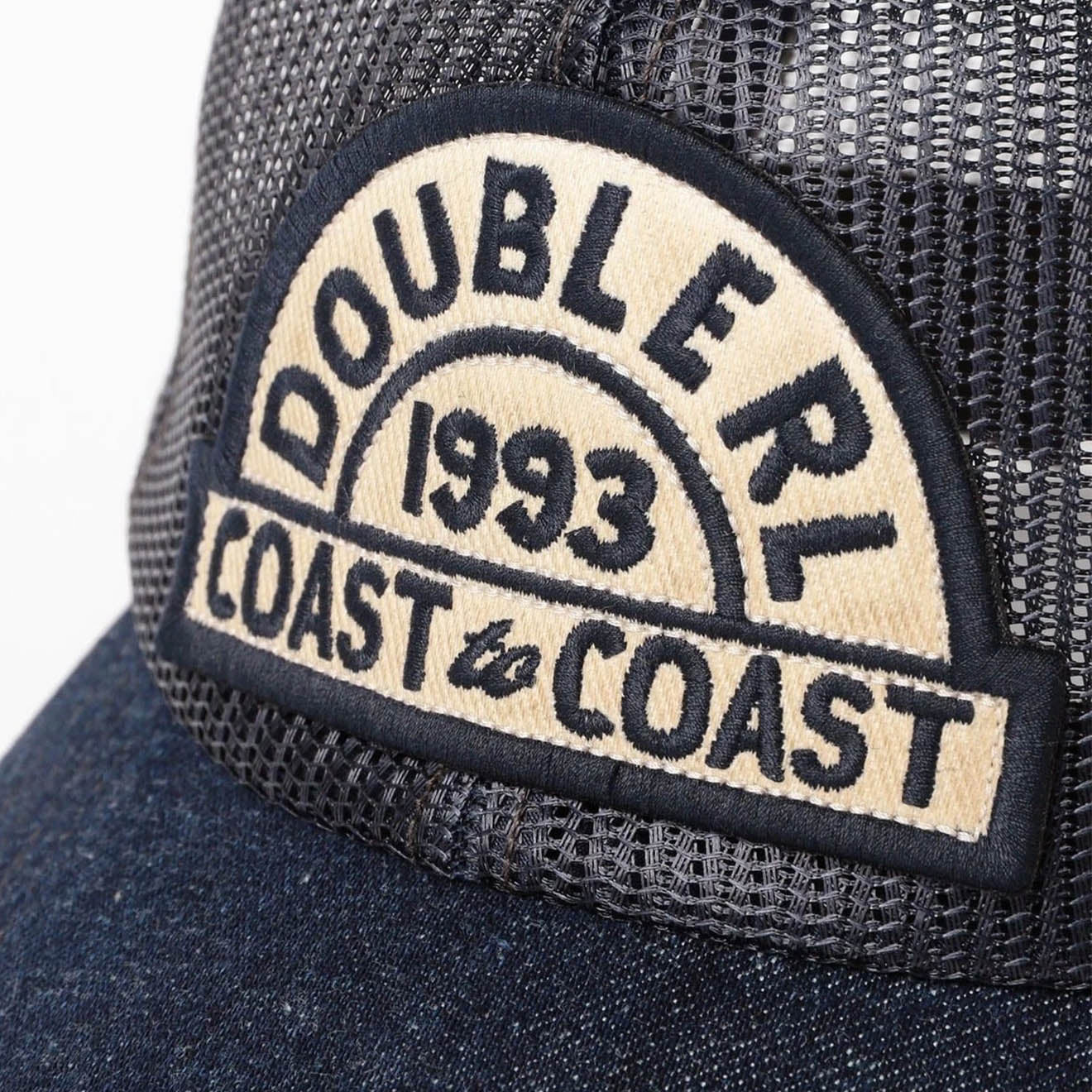 RRL By Ralph Lauren Denim-Bill Mesh Trucker Cap Navy - Image 4