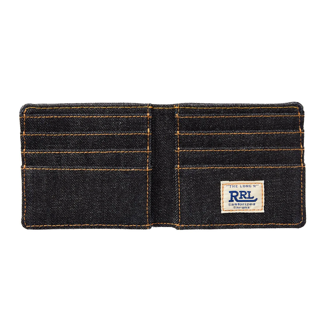 RRL by Ralph Lauren Denim Billfold Wallet Indigo - Image 3