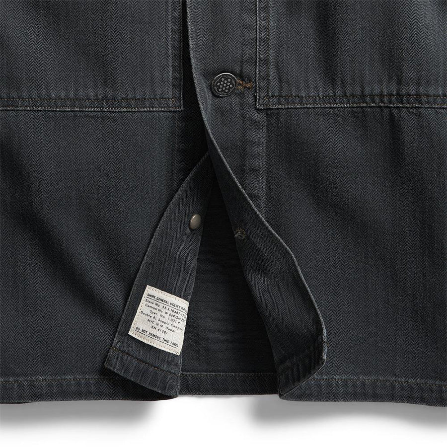 RRL by Ralph Lauren Finn Overshirt Black - Image 3