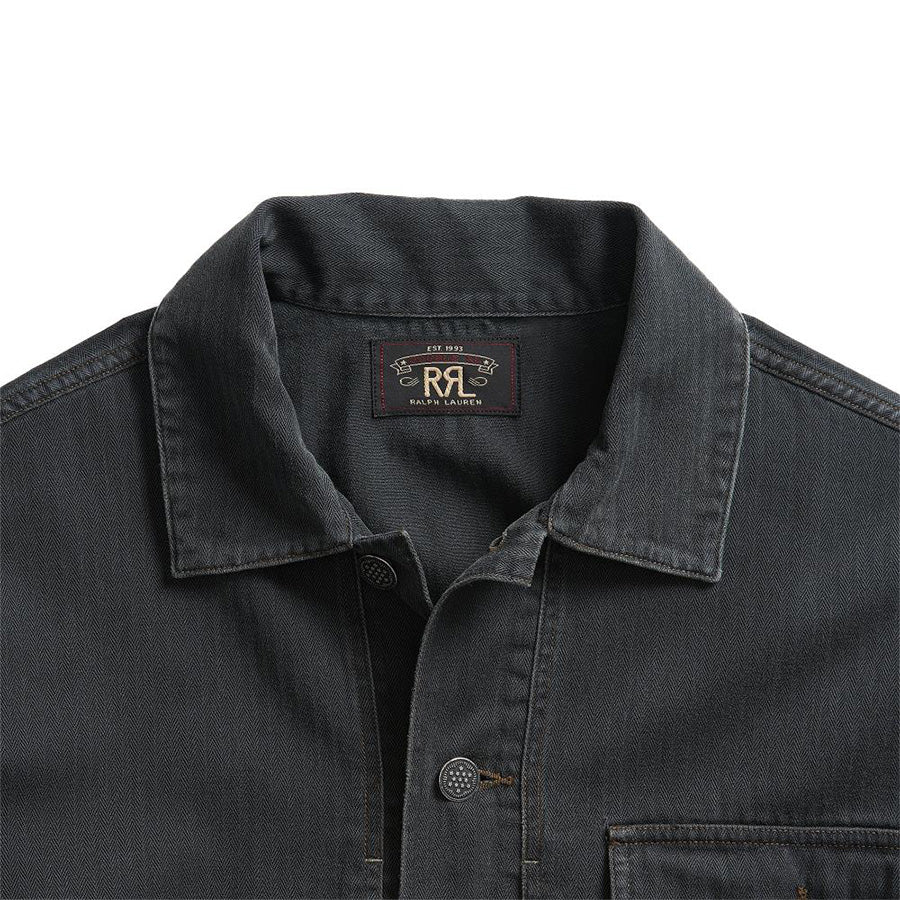 RRL by Ralph Lauren Finn Overshirt Black - Image 5