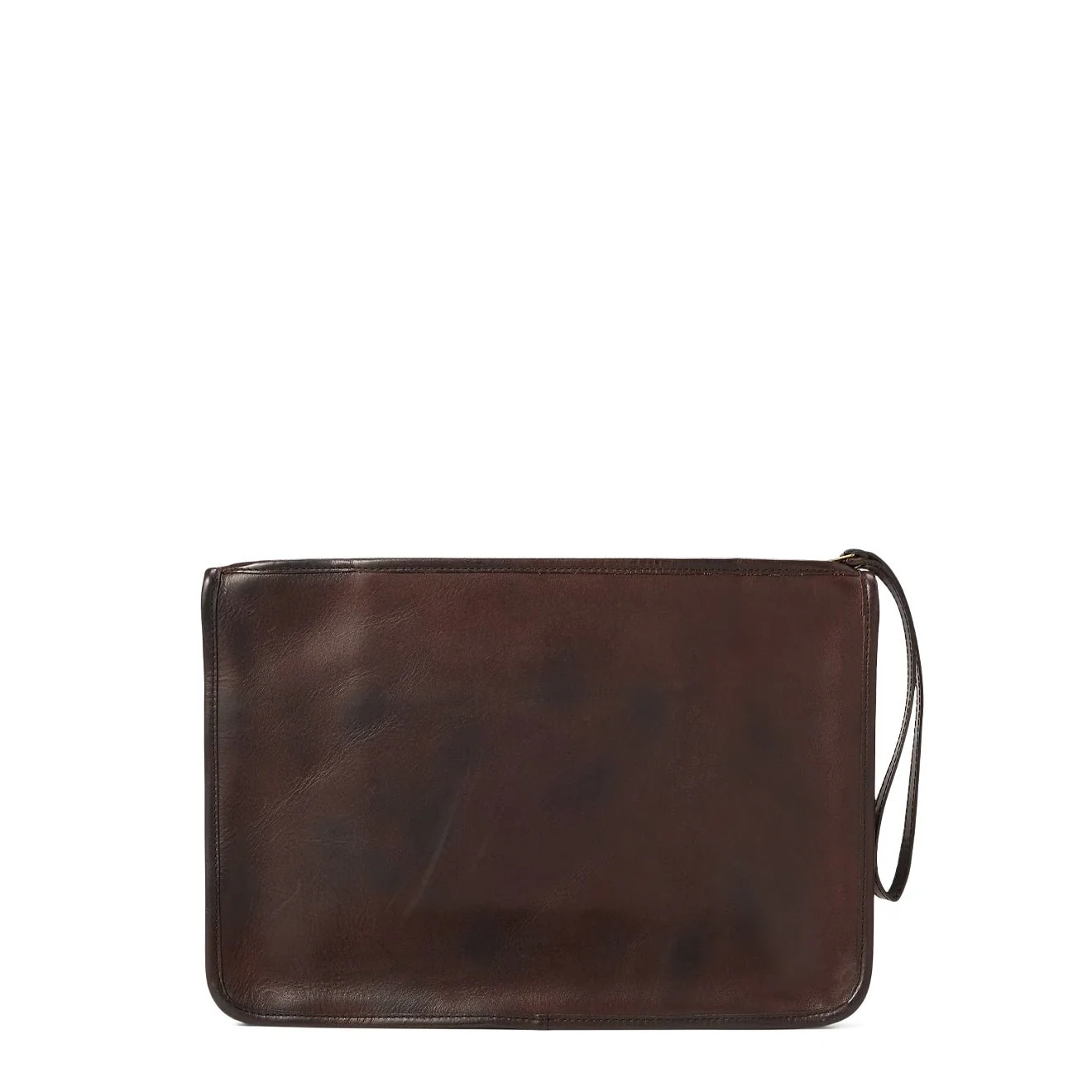 RRL By Ralph Lauren Flat Pouch Pouch Medium Dark Brown - Image 2