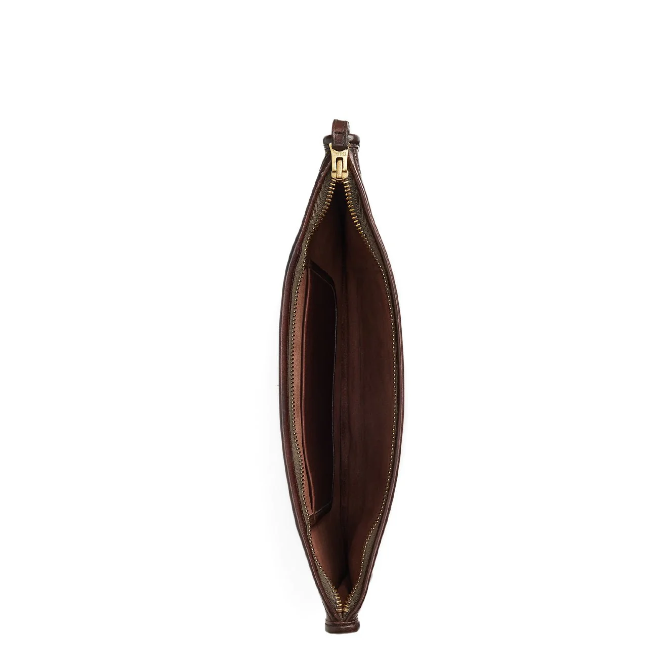 RRL By Ralph Lauren Flat Pouch Pouch Medium Dark Brown - Image 3