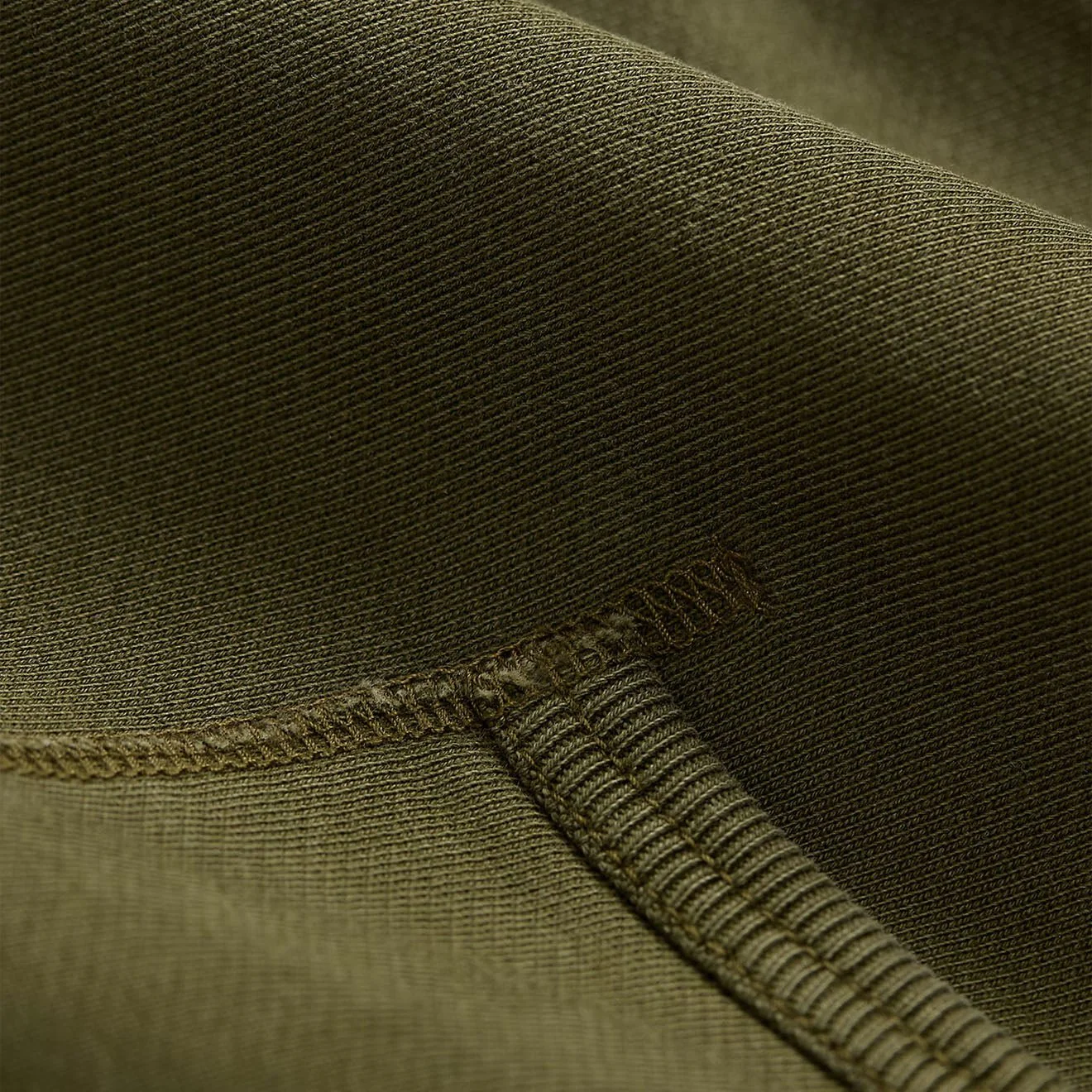 RRL By Ralph Lauren Garment-Dyed Fleece Hoodie Olive - Image 3