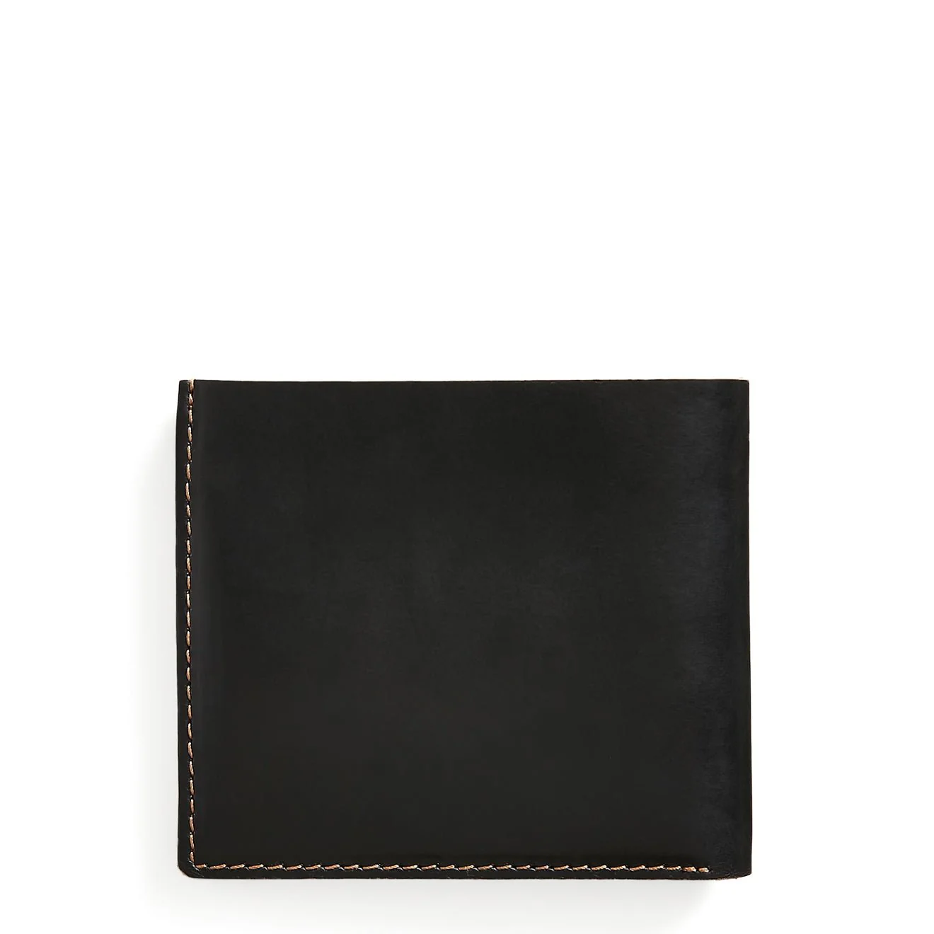 RRL by Ralph Lauren Leather Billfold Wallet Black over Brown - Image 2