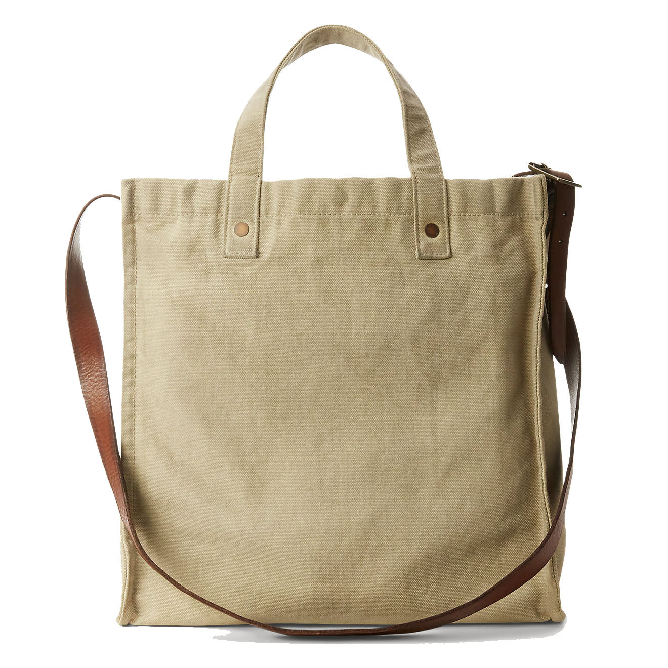 RRL by Ralph Lauren Logo Canvas Carpenter Tote Greige - Image 4