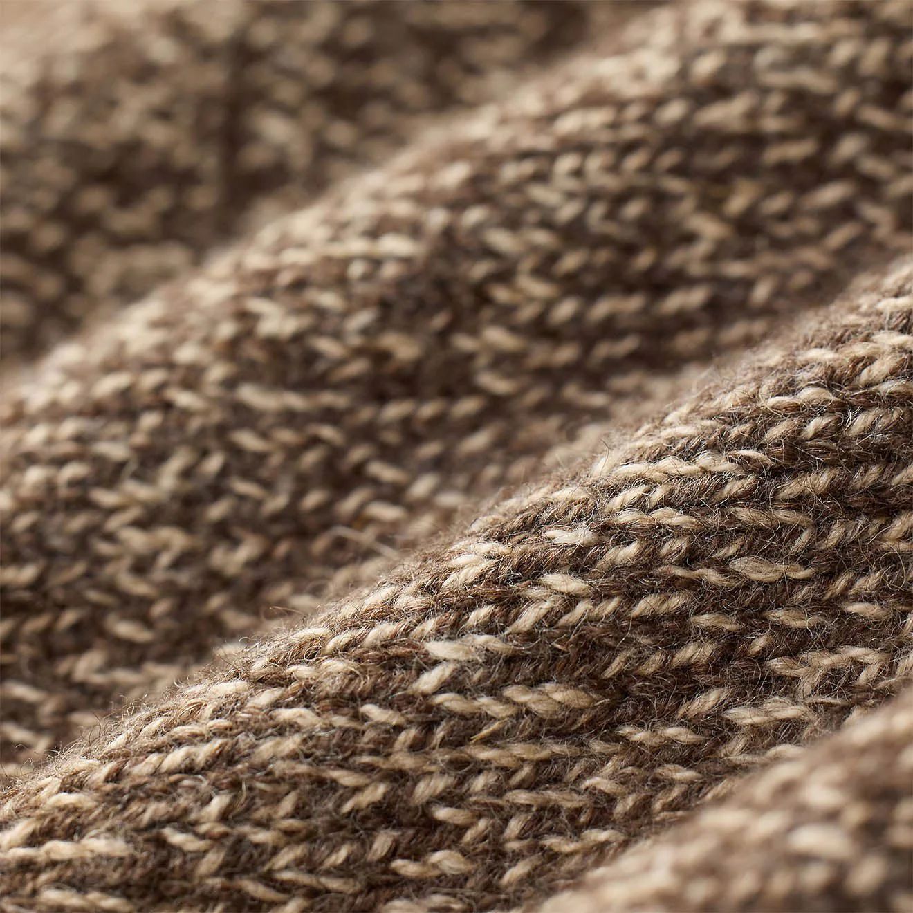 RRL By Ralph Lauren Marled Turtleneck Sweater Brown / Cream Multi - Image 5