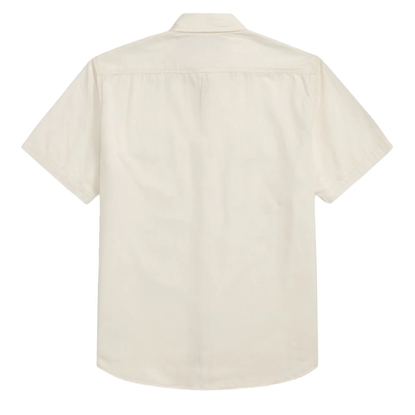 RRL By Ralph Lauren Matlock S/S Short Sleeve Sport Shirt Natural / Off-White - Image 2