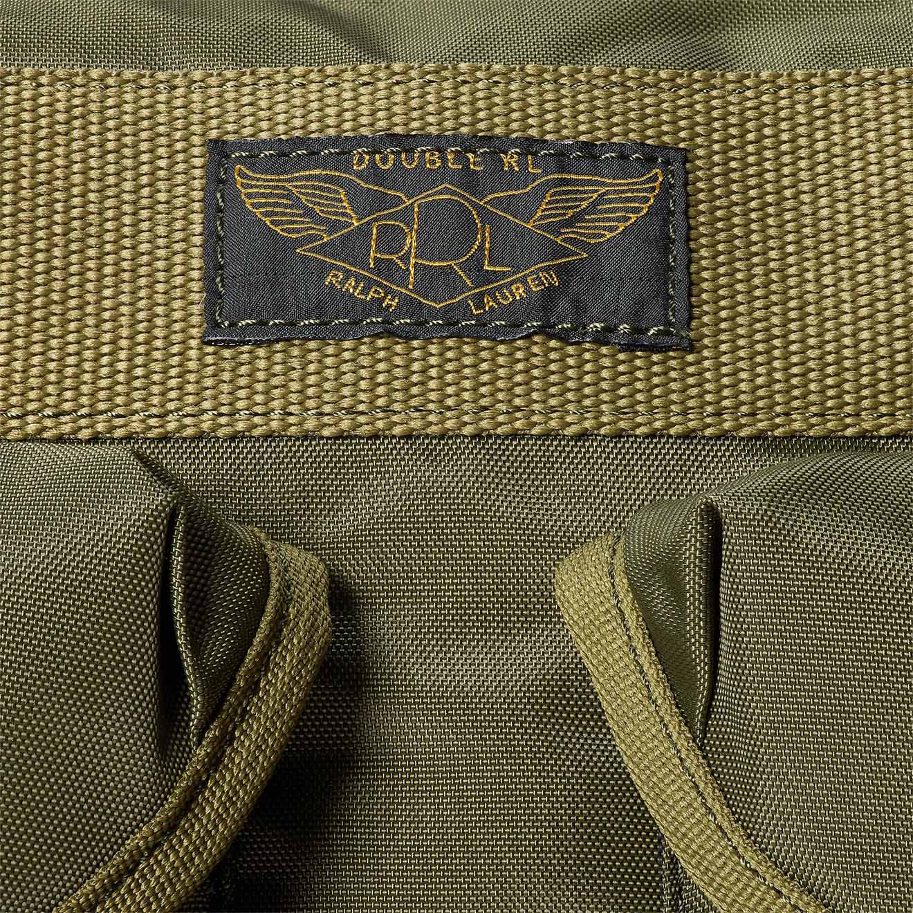 RRL by Ralph Lauren Nylon Canvas Utility Messenger Bag Olive Drab - Image 4