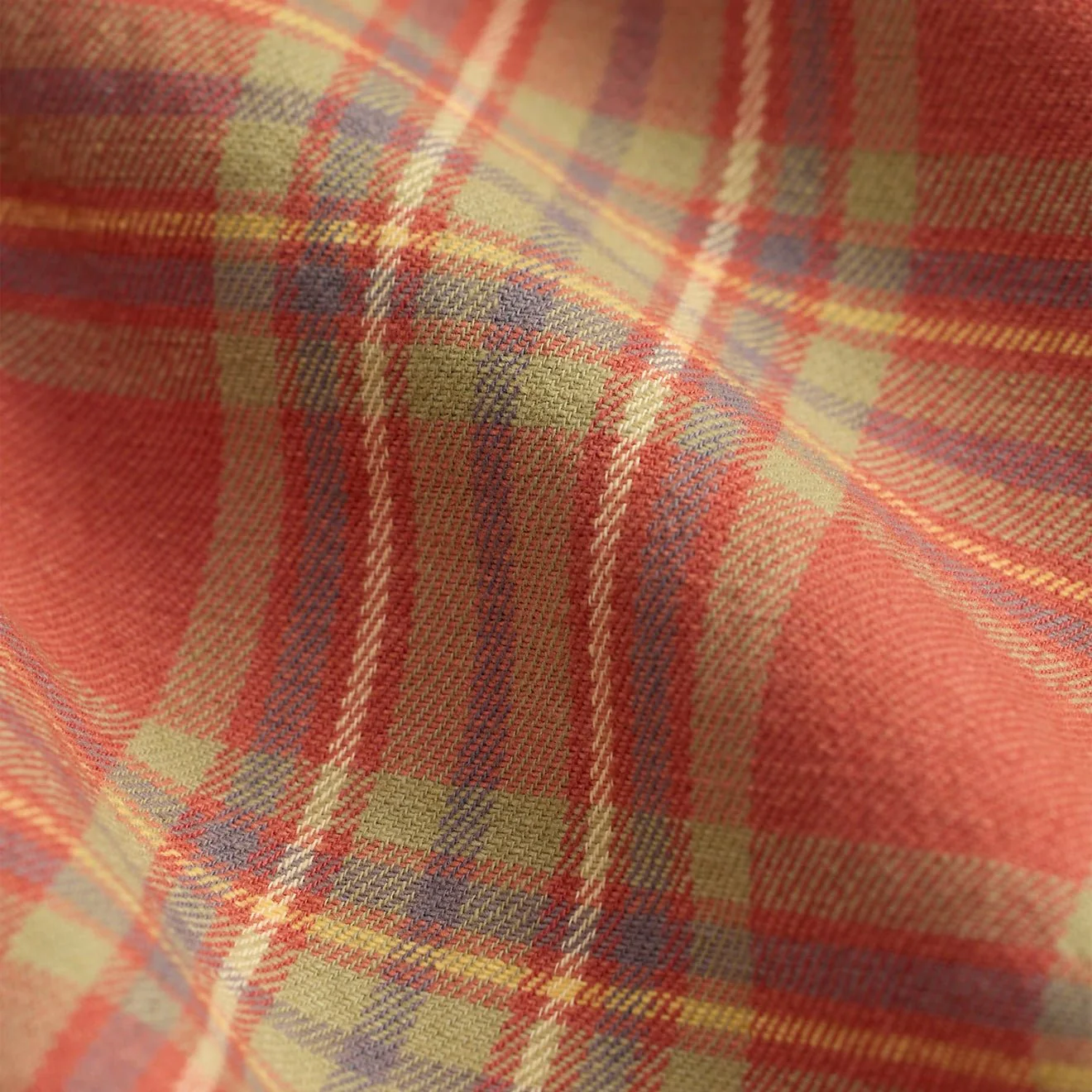 RRL By Ralph Lauren Plaid Twill Workshirt Red / Blue / Green - Image 5